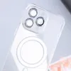 TPU transparant telefoonhoesje voor MagSafe magnetisch draadloos opladen voor iPhone 14 Plus 13 12 11 Pro Max Clear Soft Cover met PC Lens Film
