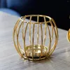 Ljushållare geometriska metallhållare dekorativt mittstycke lykta för vardagsrumsdekor