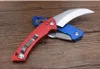 Special Offer 132 Auto Tactical Karambit Claw Knife D2 Satin Blade CNC 6061-T6 Aluminum Handle With Retail Box