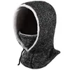 Berets Women Beanie Fleece Cycling Hat Scarf Hooded Face Cover Riding Full Guard Headgear Windproof Drawstring Sports Ski