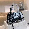 Designertassen mode dames Crossbody schoudertas Portemonnee Luxe Graffiti Zandloper Handtas topkwaliteit Lederen Shopping Tote Messenger designer portemonnee 002 #