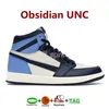 1s haute OG hommes chaussures de basket-ball 1s univeristiy bleu foncé moka héritage hommes baskets brevet noir blanc Royal femmes bottes formateurs