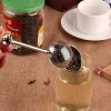 10pic Tea Infuser Aço inoxidável Reutilizável Filtro de forma de bola Metal Mesh Tea Filter portátil