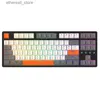 Klawiatury K87 Przewodowa klawiatura mechaniczna 87 Klawisz Hot Swappable Przełącznik RGB/White Frlight Gamer Keyboard Keycaps Rosyjski/Angielski Układ Q231121