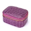 Jewelry Pouches Box For Girls Small Holder Capacity Travel Organizer With Soft Lining Smooth Zipper Earring