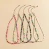 Anhänger-Halsketten, böhmische mehrschichtige bunte Perlen-Halsketten-Choker-Set für Damen und Mädchen, süße modische Halskette, Urlaub, Alltag, Schmuck, Geschenk