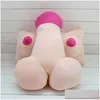 Kudde/dekorativ kudde 1pc plysch kudde stora bröst bröst leksak penis kuk par roliga gåvor erotiska sexiga kawaii valentine dag pres dh1h9