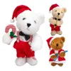 Плюшевые куклы, поющие и танцующие, рождественские игрушки, электронная музыкальная игрушка-медведь, интерактивная игра, домашний декор, детский подарок, детские игрушки для раннего образования 231121