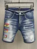 DSQ Phantom Turtle Jeans Men Jean męsku luksusowy projektant chudego zbitła fajna przyczynowa dziura dżinsowa marka mody Fit dżinsy man umyte spodnie 20392