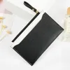 Card Holders Bag Female Zipper Purse PU Leather Splicing Color Small Fresh Money Clip