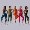 Aktywne zestawy bezproblemowe zestawy treningowe sportowe i sportowe ubrania jogi dla kobiet na siłownię noszenie 2 -części