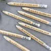 Party Favor Engraved Pencil Arts And Craft Wooden Gifts Personalised Name Date Wedding Favour 5th Anniversary