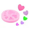 Baking Moulds Loving Heart Shape Silicone Fondant Mold DIY Colorful Sweet Chocolate Candy Paste Cake Decorating Tool