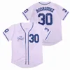 Moive Sandlot Baseball 30 Rodrigue Jersey 5マイケルシッティング11 Alan Yeah-Yeah koooy Bennyジェットブルーホワイトグレーオールステッチチームカラー通気性クールベース引退