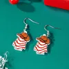 Dangle Earrings Delicate Christmas Tree Biscuit Design Cute Cartoon Style Acrylic Jewelry Adorable Ear Ornaments