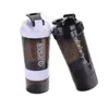 Mugs 3 Layer Shaker Bottle Protein Powder Milkshake Cup Sports Fitness Water Cup 550ml Water Bottles With medicine box Z0420