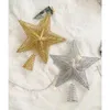 Christmas Decorations 2024 LED Sparkling Five-pointed Star Merry Tree Topper Warm Cristmas For Home Xmas Ornaments Navidad