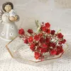 Decoratieve bloemen 42 Hoofd Artificial Plastic Flower Handmade Babysbreath Bouquet Fake Plant Gypsophila Floral Arrange for Wedding Home