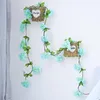 Dekorative Blumen Artifikation mit Blättern Blume Rattan Wandbehang Klimaanlage Pipeline Raum Hochzeit Feier Dekoration Kunststoff