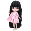 Dolls ICY DBS Blyth Doll For Series No.BL9601 Black hair Carved lips Matte face Joint body 16 bjd 230420