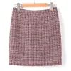 Jupes automne jupe crayon en tweed hivern