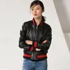 Femmes en cuir Moto Laides Bliker manteau en peau de mouton femme véritable veste femmes hiver automne vêtements réel LW255772