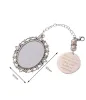 NOUVEAU Sublimation Guirlande Commémorative Pendentif Lettrage Transfert De Chaleur Creative Blanc Accessoires Ronde Cadeaux De Noël Party Favor FY5478