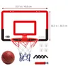 Other Sporting Goods Indoor Children Safety Funny Game Kids Mini Home Exercise Basketball Hoop Set Wall Frame Stand Lifting Basket Hanging Backboard 231121