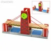 Mimarlık/DIY House Ahşap Tren Track Racing Demiryolu Oyuncakları Biro Wood s Çocuk Hediyesi için Uygun Her Tür Köprü Aksesuar