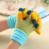 Gants à cinq doigts Gants d'hiver tricotés en cachemire pour femmes Cachemire tricoté femmes automne hiver gants chauds et épais gants de ski à écran tactile 231120