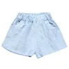 Shorts 2023 bébé garçons été coton solide PP lin pour filles sarouel enfant en bas âge enfants court décontracté enfants vêtements 1 7y 230420