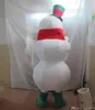 Vente d'usine discount costume de mascotte de bonhomme de neige heureux Performance Carnaval Taille adulte