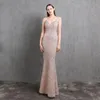 Partykleider DongCMY Glitzerperlen Prominente Abendkleid Sexy Langes Abnehmen Elegant für Frauen 2023