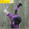 New Style Beaker Base Water Pipes Mini Bonicoh Bongon Bongon Bongo com Silicone Downstle 14mm de vidro DHL