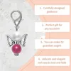 Party Decoration 50pcs Angel Keychain Rings For Crafts Include Key With Beads DIY Jewelry Making Accessories Adult Kid