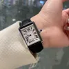 Top Brand Women's Watch, 28*38 kvadratfodral, läderrem, kvartsrörelse, automatiskt datum mode märkesdesigner klocka grossist