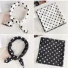 Scarves Luxury Soft Women Square Scarf Bandanas Wrap Dot Print Beautiful Laides Neck Headband Hair Tie Bag Decoration