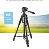 Tripods Telefon Travel Self statyw aluminium wysokie 55 140 cm stojak z szybkim płytkami do montażu głowica do Canon DSLR SLR Cyfrowa kamera cyfrowa 231120