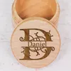 Party Supplies Personalized Wooden Cuff Box Custom Name Links Engagement Cufflink Storage For Men Wedding Bachelor Gifts Man