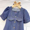 Familie matching outfits zomer matching outfits voor de familie moeder kinderen meisjes denimjurk moeder dochter matching kleren babymeisjes kleding 230421