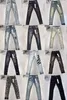 Jeans viola Tendenze jeans uomo Distressed Black Strappato Biker Slim Fit Moto Mans Pantaloni neri Jeans viola jeans firmati per pantaloni da uomo taglia 29-40