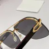 Selling fashion design sunglasses 0276S metal Semi-Rimless Irregular rimless lens simple and versatile style top quality summer outdoor uv400 protective eyewear