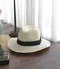 Berets Cabeça Grande 62cm Chapéu de Palha Panamá com Tecido Dobrável Plus Size Homens Jazz Top Proteção Solar Sombreamento