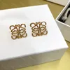 Fashion Letters Earrings for Women Simple Stud Earring Designer Jewelry Gold Aretes Men Earings with Box Designers Accessories Beauty