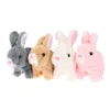 Electricrc Animals Electronic Rabbit Rabbit Toy Robot Bunny Walking Jumping Running Animal Shake Ears KideElectric Pet