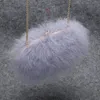 Waist Bags accessorize real ostrich feather bag wedding occasion fluffy fur bag cross body women bag B17 231121