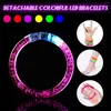 Bracelet LED Bracelets lumineux lumineux dans le noir éclairage aléatoire jouets fournitures de fête