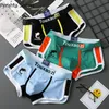 Unterhose 3PcsLot Männer Höschen Baumwolle Unterwäsche Boxershorts Herrenmode Delphin Boxershorts Trends Jugend Persönlichkeit Homme 230420