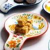 Talerze ceramiczna przekąska owocowa europejska zastawa stołowa kształt naczynia serwowanie dania do domu naczynie taca kuchenna zastawa stołowa