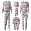 Family Matching Outfits Christmas Pajamas Set 2023 Mon Dad Kids Girls Elk Print Suit Baby Romper Sleepwear Year Xmas Pyjamas Outfit 231121